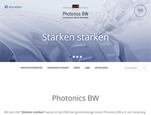 Tablet Screenshot of photonicsbw.de